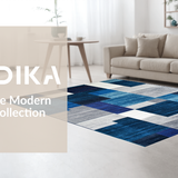 Striking Modernist Patchwork Composition(Blue)