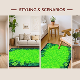 Inviting Natural Elements Floor Accent(Green)