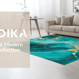 Bold Turquoise Brushstroke Visuals(Blue)