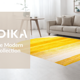 Ultra Soft Area Rug, Non Slip, Stain Resistant, Washable Area Rugs for Living Room, Bedroom, Elegant Soft Yellow Accent Piece(Yellow)