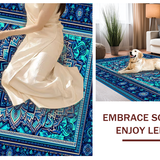 Bold Geometric Circular Artwork(Blue)