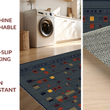 Ultra Soft Area Rug, Non Slip, Stain Resistant, Washable Area Rugs for Living Room, Bedroom, Stylish Neutral Trellis Pattern(Gray)
