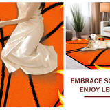Ultra Soft Area Rug, Non Slip, Stain Resistant, Washable Area Rugs for Living Room, Bedroom, Vivid Black Orange Flame Concept(Orange)