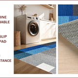 Ultra Soft Area Rug, Non Slip, Stain Resistant, Washable Area Rugs for Living Room, Bedroom, Geometric Pattern Bedroom Area Rug for High Traffic Spaces(Gray)