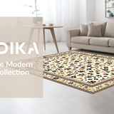 Ultra Soft Area Rug, Non Slip, Stain Resistant, Washable Area Rugs for Living Room, Bedroom, Vibrant Playful Pet Friendly Look(Beige)