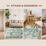 Rustic Sage Green Tiled Motif(Green)