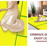 Ultra Soft Area Rug, Non Slip, Stain Resistant, Washable Area Rugs for Living Room, Bedroom, Cute Cheerful Banana Design(Yellow)