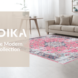 Charming Vintage Floral Print(Pink)