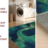 Ultra Soft Area Rug, Non Slip, Stain Resistant, Washable Area Rugs for Living Room, Bedroom, Aquatic Tentacle Masterpiece Rug With Artistic Whimsical Pattern(Blue)