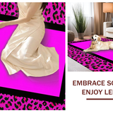 Ultra Soft Area Rug, Non Slip, Stain Resistant, Washable Area Rugs for Living Room, Bedroom, Stylish Colorful Cheetah Print(Pink)