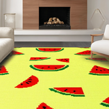 Ultra Soft Area Rug, Non Slip, Stain Resistant, Washable Area Rugs for Living Room, Bedroom, Whimsical Shaped Decorative Piece(Yellow)
