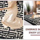 Vibrant Abstract Zebra Motif(Black)