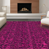 Ultra Soft Area Rug, Non Slip, Stain Resistant, Washable Area Rugs for Living Room, Bedroom, Lively Multicolor Safari Aesthetic(Pink)