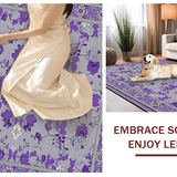 Ultra Soft Area Rug, Non Slip, Stain Resistant, Washable Area Rugs for Living Room, Bedroom, Bold Modern Shaggy Aesthetic(Purple)
