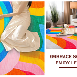 Charming Geometric Color Splash(Blue)