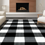 Bold Graphic Monochrome Checkered Look(Black)