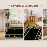 Elegant Marble Inspired Geometry(Black)