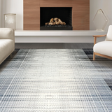 Ultra Soft Area Rug, Non Slip, Stain Resistant, Washable Area Rugs for Living Room, Bedroom, Elegant Fluid Abstract Shapes(Gray)