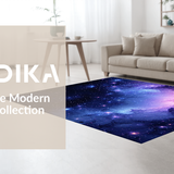 Ultra Soft Area Rug, Non Slip, Stain Resistant, Washable Area Rugs for Living Room, Bedroom, Vivid Celestial Artistry Display(Purple)