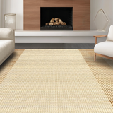 Ultra Soft Area Rug, Non Slip, Stain Resistant, Washable Area Rugs for Living Room, Bedroom, Stylish Cozy Layered Texture(Beige)