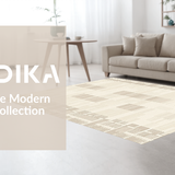 Contemporary Neutral Tiled Motif(Beige)