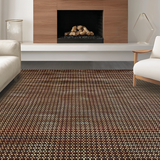 Ultra Soft Area Rug, Non Slip, Stain Resistant, Washable Area Rugs for Living Room, Bedroom, Artful Rustic Cow Pattern Accent(Brown)