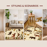 Bright Safari Creatures Fun Design(Beige)