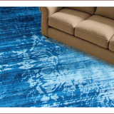 Vibrant Abstract Blue Swirls(Blue)