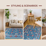 Elegant Multicolor Coastal Motif(Blue)