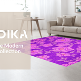 Ultra Soft Area Rug, Non Slip, Stain Resistant, Washable Area Rugs for Living Room, Bedroom, Charming Soft Pastel Aesthetic(Purple)