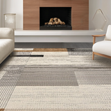 Ultra Soft Area Rug, Non Slip, Stain Resistant, Washable Area Rugs for Living Room, Bedroom, Charming Handwoven Earthy Style(Gray)