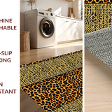 Ultra Soft Area Rug, Non Slip, Stain Resistant, Washable Area Rugs for Living Room, Bedroom, Stylish Abstract Animal Imagery(Brown)