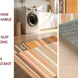 Ultra Soft Area Rug, Non Slip, Stain Resistant, Washable Area Rugs for Living Room, Bedroom, Cozy Monochrome Artful Design(Brown)