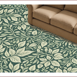 Ultra Soft Area Rug, Non Slip, Stain Resistant, Washable Area Rugs for Living Room, Bedroom, Washable Woodcut Print Entryway Door Mat(Green)