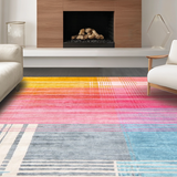 Ultra Soft Area Rug, Non Slip, Stain Resistant, Washable Area Rugs for Living Room, Bedroom, Stylish Minimalist Tiled Design(Yellow)