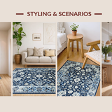 Charming Vibrant Floral Mosaic(Blue)