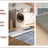 Ultra Soft Area Rug, Non Slip, Stain Resistant, Washable Area Rugs for Living Room, Bedroom, Contemporary Abstract Monochrome Aesthetic(Gray)