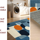 Ultra Soft Area Rug, Non Slip, Stain Resistant, Washable Area Rugs for Living Room, Bedroom, Luxurious 3D Bubble Aesthetic(Blue)