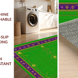 Bold Geometric Mardi Gras Style(Green)