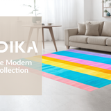 Charming Colorful Striped Visual Delight(Blue)