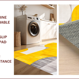 Ultra Soft Area Rug, Non Slip, Stain Resistant, Washable Area Rugs for Living Room, Bedroom, Vibrant Geometric Artistry Expression(Yellow)