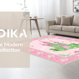 Charming Cartoon Wonderland Motif(Pink)