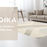 Ultra Soft Area Rug, Non Slip, Stain Resistant, Washable Area Rugs for Living Room, Bedroom, Contemporary Neutral Herringbone Pattern(Beige)