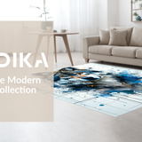 Ultra Soft Area Rug, Non Slip, Stain Resistant, Washable Area Rugs for Living Room, Bedroom, Timeless Ethereal Wolf Ensemble(Gray)