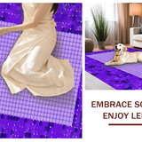 Ultra Soft Area Rug, Non Slip, Stain Resistant, Washable Area Rugs for Living Room, Bedroom, Soft Plush Modern Elegance(Purple)