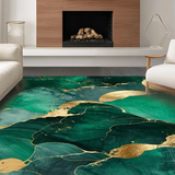 Contemporary Emerald and Gold Fusion(Green)