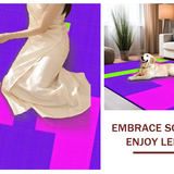 Ultra Soft Area Rug, Non Slip, Stain Resistant, Washable Area Rugs for Living Room, Bedroom, Energetic Number-Centric Decorative Theme(Purple)