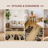 Ultra Soft Area Rug, Non Slip, Stain Resistant, Washable Area Rugs for Living Room, Bedroom, Vibrant Leopard Print Decor Statement(Beige)