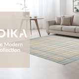 Ultra Soft Area Rug, Non Slip, Stain Resistant, Washable Area Rugs for Living Room, Bedroom, Trendy Pastel Symmetrical Design(Beige)