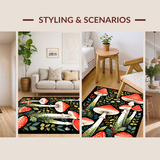 Lush Black and White Blossom Theme(Red)